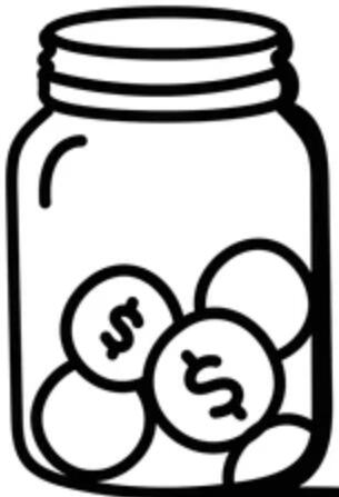 Coins in a jar